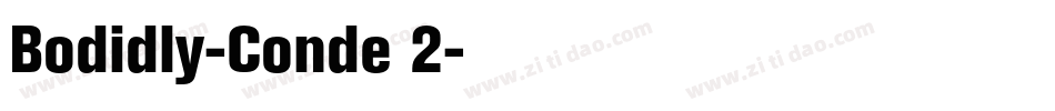 Bodidly-Conde 2字体转换